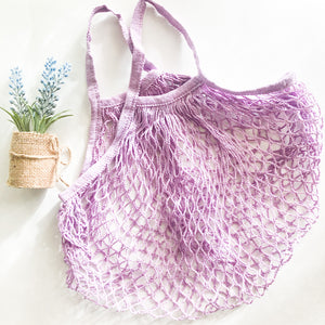 Reusable Organic Cotton Mesh Bag - Plastic Free Zero Waste Shopping Bag