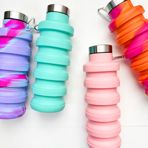Reusable Collapsible Silicone Bottles
