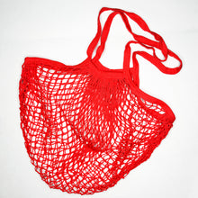 Load image into Gallery viewer, Reusable Organic Cotton Mesh Bag (Long Handle) - Plastic Free Sustainable Shopping Grocery Picnic Outdoor &amp; Party - Zero Waste Biodegradable
