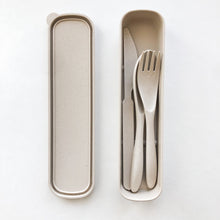 Load image into Gallery viewer, Biodegradable Reusable Wheat Straw Cutlery Set - Plastic Free Zero Waste Sustainable Office, Outdoor, Camping, School, Party &amp; Kids lunchbox

