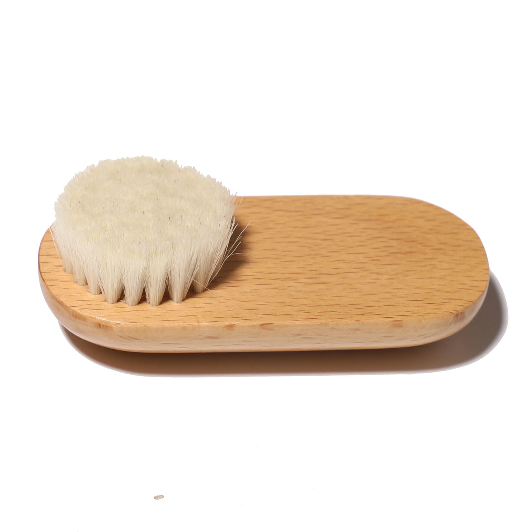 Bamboo Facial Massager with Goat Hair Bristles