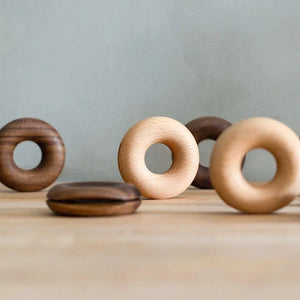 Wooden Donut Bag Clips-Eco Friendly Plastic Free Zero Waste Natural Reusable Bag Sealing Clips