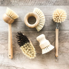 Load image into Gallery viewer, Natural Zero Waste Bamboo Kitchen Brush Set - Eco Friendly Plastic Free Sustainable Kitchen - Ultimate Set Of 5 Best Selling Bamboo Brushes
