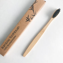Load image into Gallery viewer, Eco Friendly Natural Bamboo Toothbrush - Activated Charcoal Bristle - Zero Waste | Biodegradable
