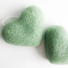 Load image into Gallery viewer, Natural Biodegradable Konjac Cleansing Sponge - Organic Vegan Facial Sponge - Charcoal | Lavender | Green Tea | Turmeric | Aloe | Rose clay
