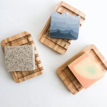 Load image into Gallery viewer, Natural Organic Bamboo Soap Dish - Biodegradable Plastic Free Zero Waste Soap Holder - Sustainable Living &amp; Bathroom
