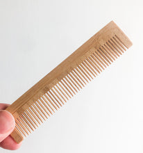 Load image into Gallery viewer, Plastic Free Natural Bamboo Comb - Zero Waste Static Free Comb
