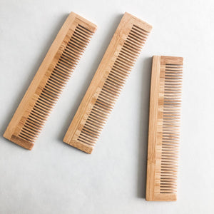 Plastic Free Natural Bamboo Comb - Zero Waste Static Free Comb