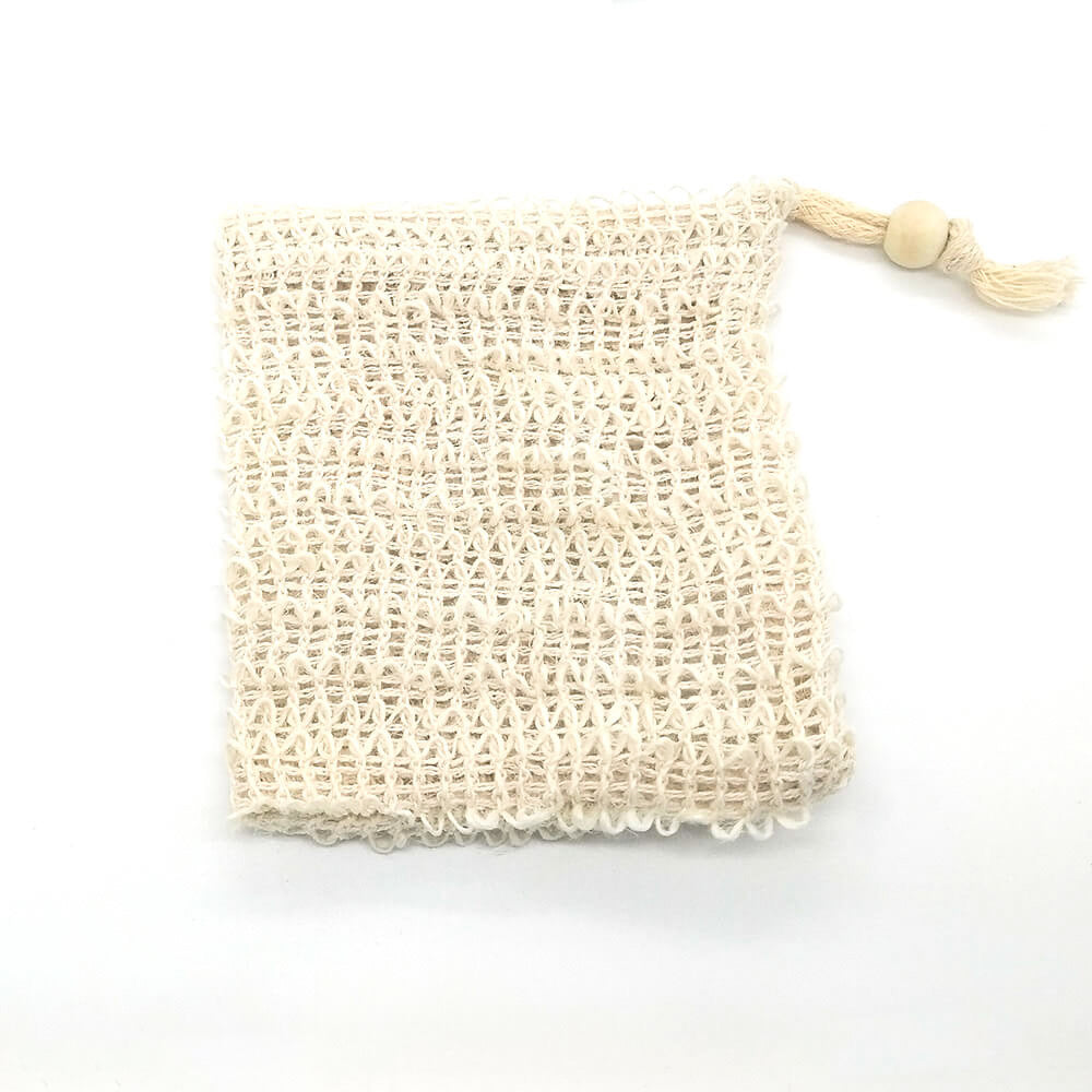Nifty Natural Sisal Soup Pouch - Zero Waste Organic Soap Bag  -Plastic Free Biodegradable Soap Saver