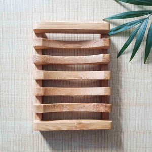 Natural Bamboo Soap Dish - Zero Waste Biodegradable Soap Tray - Plastic Free Soap Lift